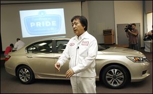  Honda Motor Co. was Ohio’s largest automotive employer and 16th-largest company overall in 2012, with 13,500 employees. The company is led by Hide Iwata, shown here in Marysville in 2012.