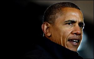 President Obama speaks to a crowd of about 1,000 during his visit to U.S. Steel’s Irvin plant in West Mifflin, Pa. He reiterated his call to make this a year of action.