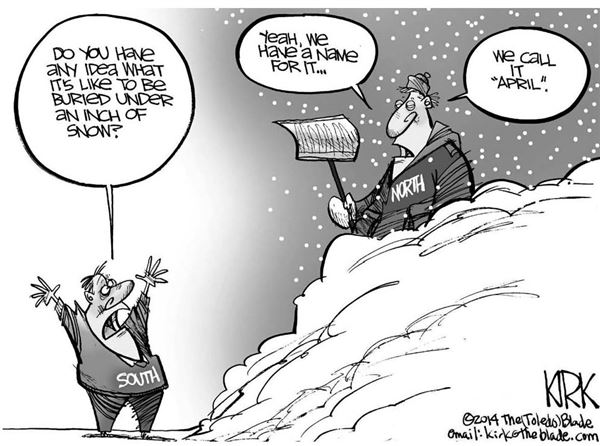 Kirk The South Is buried Under 2 Inches Of Snow The Blade