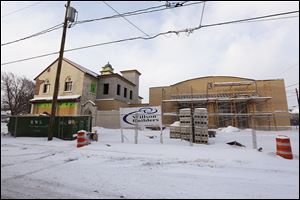 Weather has stymied Willson Builders on the new fire station on Bush and Erie. Project manager Kevin Skotynsky says he hopes for a break in the weather. 