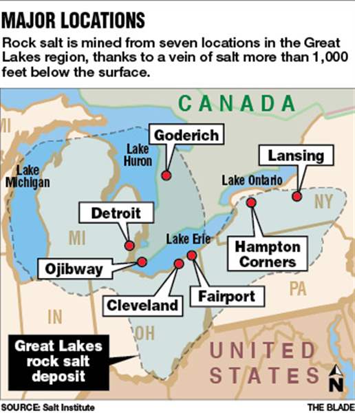 Winter puts Great Lakes salt in demand The Blade