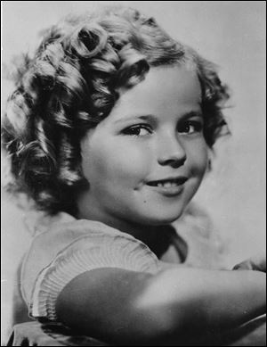 Eight-year-old U.S. American child movie star Shirley Temple in Hollywood, Calif., in November, 1936.
