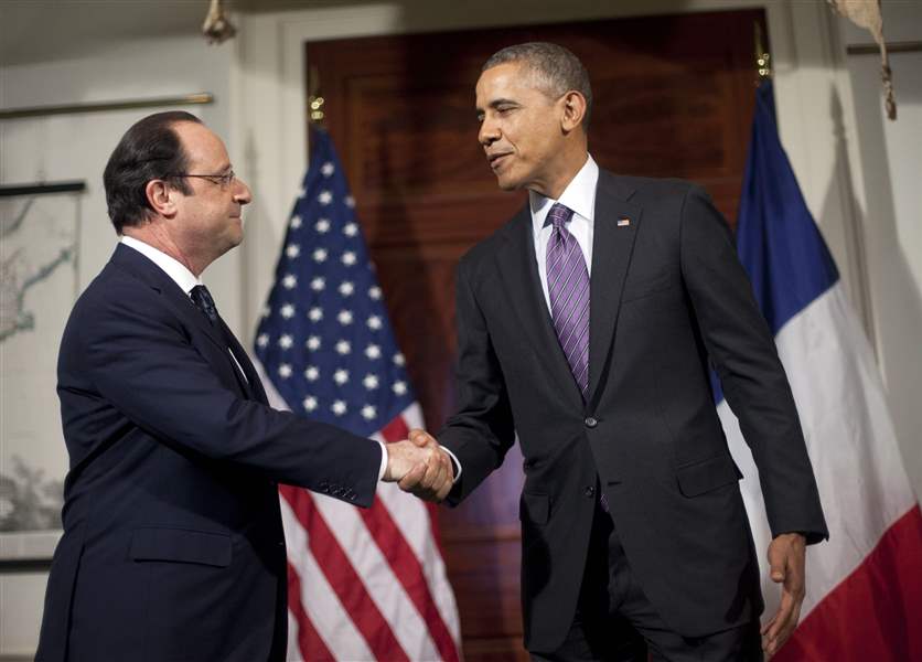 Obama, Hollande open lavish state visit The Blade