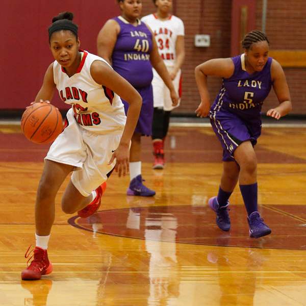 Rogers-Tori-Easley-dribbles-down-the-court-during-2nd-half