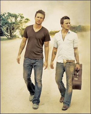 Academy of County Music nominated duo Love and Theft will perform in the H Lounge of Hollywood Casino Saturday.