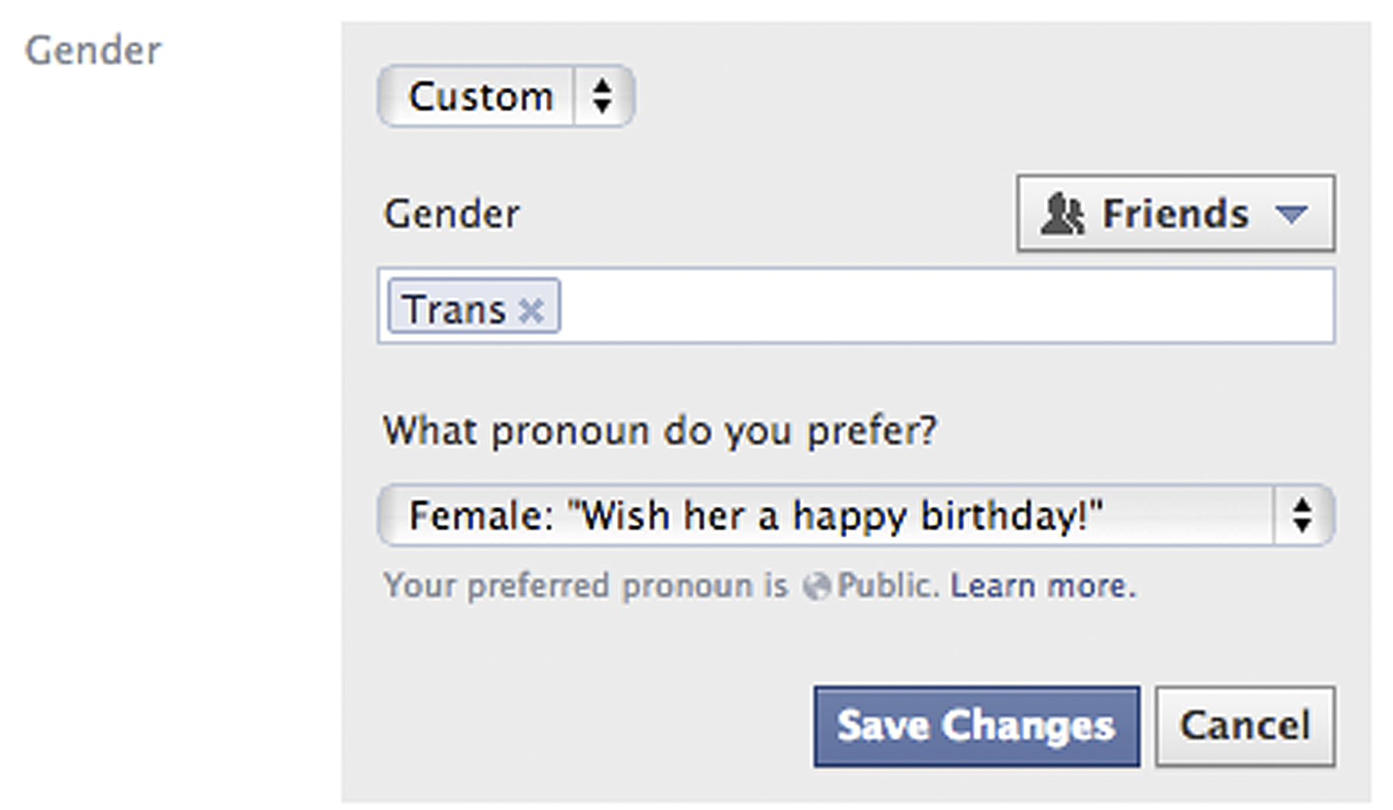 Gender options on facebook essay picture