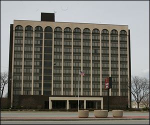 The shuttered Clarion Hotel in South Toledo.