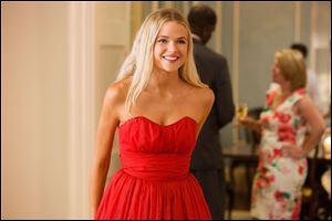 This photo released by Universal Pictures shows Gabriella Wilde as Jade Butterfield in the film, 'Endless Love.'