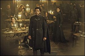 From left, Oona Chaplin, Richard Madden, and Michelle Fairley in a scene from the ‘Game of Thrones’season 4.