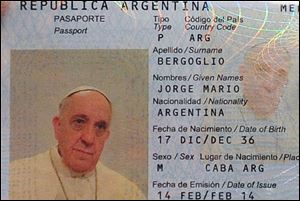 Argentina’s ambassador to the Holy See, Juan Pablo Cafiero said he and his deputy went to the Pope’s hotel in the Vatican gardens last Friday to take Francis’ photo and digital fingerprints because the Pope’s passport was due to expire and he wanted to renew it.