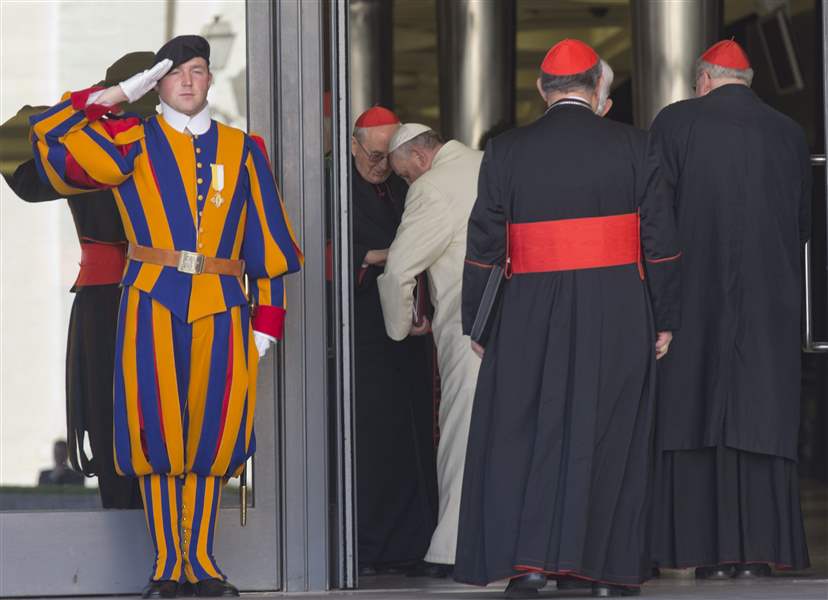 2 popes at cardinalmaking ceremony in unprecedented blend of papacies