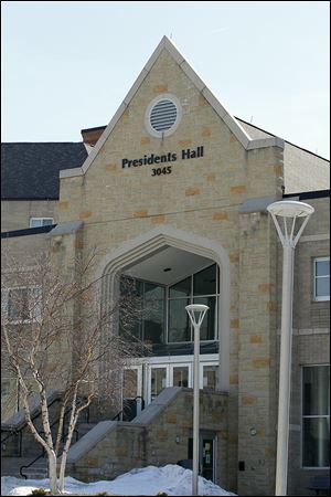 Presidents Hall is at the southwest corner of the university’s Main Campus. It honors former presidents John Worthington Dowd, Philip Curtis Nash, Wilbur Wallace White, and Daniel M. Johnson. 