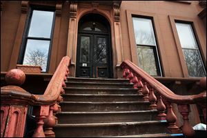 The home stands in the Fort Greene neighborhood of Brooklyn where the director and artist Spike Lee once lived.