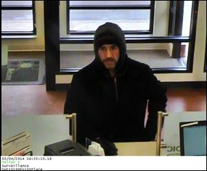 Suspect in robbery of Huntington Bank in Point Place.