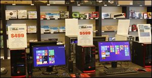 Windows 8 runs on computers for sale. With Microsoft ending support for Windows XP, many users will need to upgrade to a newer operating system — and maybe newer hardware, too.