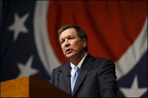 Gov. John Kasich  would help pay for his tax cut by boosting state taxes on tobacco products and on oil and natural-gas drilling.