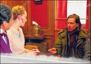 Wes Anderson sets up a scene in ‘The Grand Budapest Hotel.’