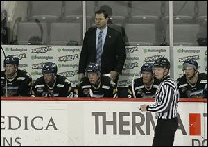 Walleye head coach Dan Watson took over the team on Feb. 25 from longtime coach Nick Vitucci and is 2-3-0 with the last two games at home coming with victories over Cincinnati. 