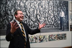 Sean O’Harrow, director of the University of Iowa Museum of Art, discusses the conservation treatment of his museum’s ‘Mural’ (1943) by Jackson Pollock. The painting will be on display at the J. Paul Getty Museum until June 1. The 8 foot by 20 foot masterpiece then travels  to Iowa’s Sioux City Art Center.