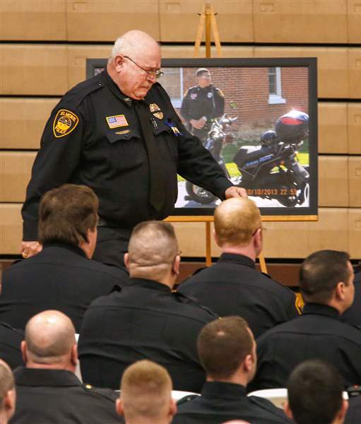 Elmore police officer honored at service The Blade