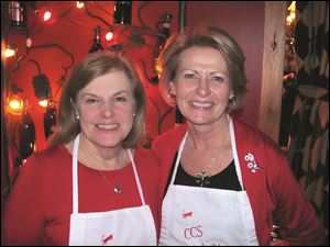 Mary Ellen Bernardo, left, and Candy Sturtz are the co-chairmen of the Christ Child Society’s 19th annual celebrity wait night.