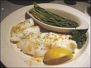 Broiled orange roughy