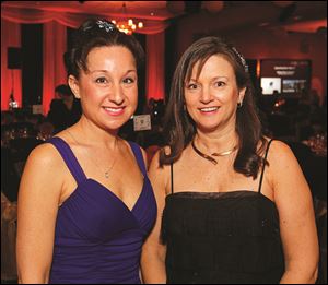 JULIE ROBERTS, left, and Dr. LAURA MURPHY at the Heart Ball for the American Heart Association.