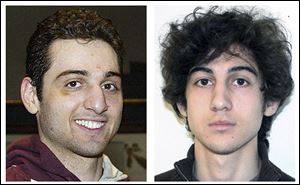 Brothers Tamerlan, left, and Dzhokhar Tsarnaev.