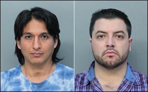 Mitchell Adber Espinoza, left, and Pascal Reid. The February 2014 arrests of Reid and Espinoza marked the first time any state has brought money laundering charges involving bitcoins, according to Miami-Dade State Attorney Katherine Fernandez Rundle. 