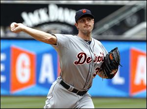 Detroit Tigers pitcher Max Scherzer allowed four runs and four hits in five innings, struck out 10, and walked three on Sunday in San Diego. The Tigers have scored three runs for Scherzer in his three starts.