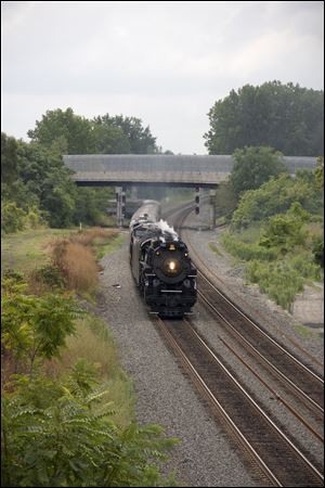 Nickel Plate 765, a steam engine from the Fort Wayne Railroad Historical Society, last ran near Toledo in 2012, but trips were closed to public.