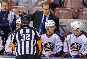 Blue Jackets coach Todd Richards helped the team to a franchise best 43-32-7 record (93 points) this season.