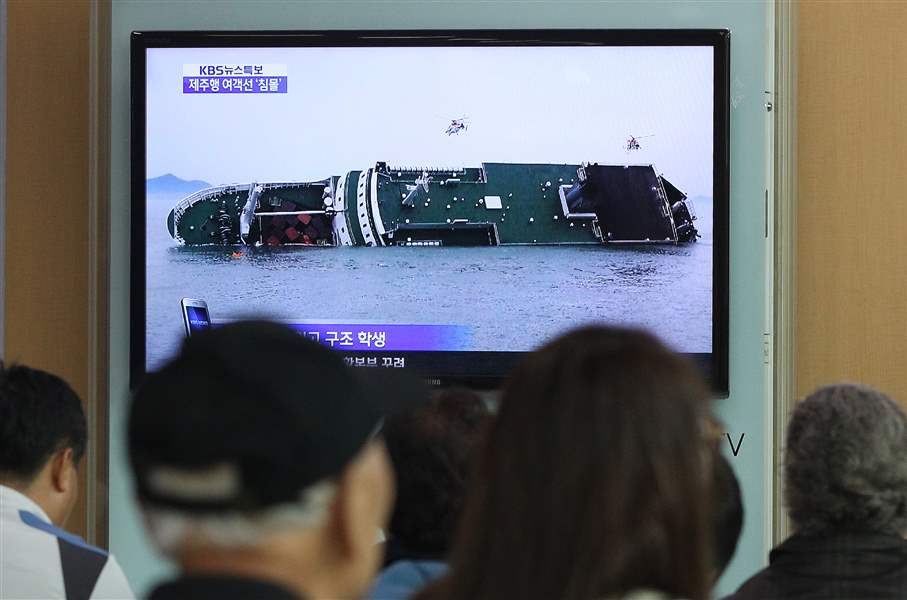 South Korean ferry sinks, with 6 confirmed dead and 290 missing, many of them students The Blade