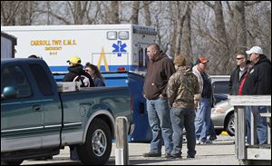 As many as 30 friends and family members of the missing boaters gathered on Thursday in the Turtle Point Marina parking lot.