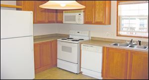 Home chefs will love cooking in this large, eat-in kitchen. Quality General Electric appliances are included. 