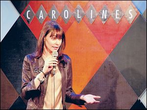Ella Steinbeck performs a standup show at Carolines On Broadway comedy club in New York after taking a six-week class. The $395 class, held at a nearby acting studio, culminates with a graduation performance at the club in front of friends and family.