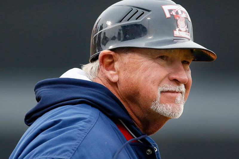 Toledo-Mud-Hens-manager-Larry-Parrish-watches-the-action