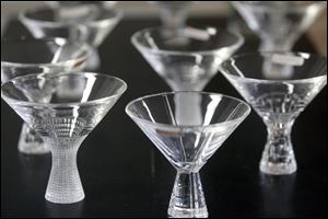 Glassware for sale at he new seasonal Libbey Glass outlet store in the Starlite Plaza.