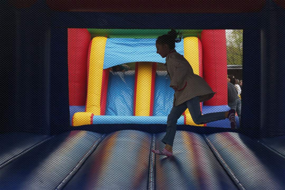 First-Friday-bounce-house