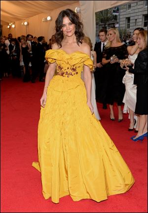 Katie Holmes attends The Metropolitan Museum of Art's Costume Institute benefit gala.