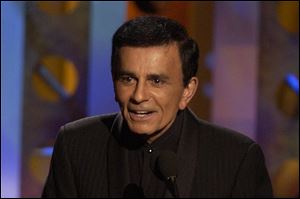 Casey Kasem accepts a radio icon award  during the Radio Music Awards in October, 2003