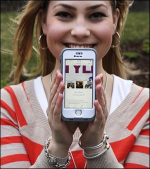 Melissa Ellard, 23, shows her Hinge profile on her iPhone. Ms. Ellard says she wouldn’t have gone on a date during the last six months were it not for the Hinge dating app.