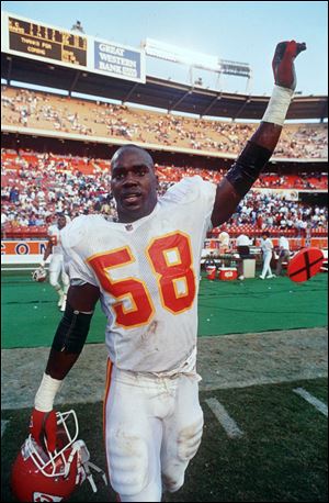 Alabama standout Derrick Thomas was drafted by the Kansas City Chiefs and made nine Pro Bowls.