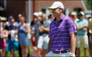 Jordan Spieth put on a 30-minute clinic at Inverness Club for members of Lake Erie First Tee before trying out the redesigned course.