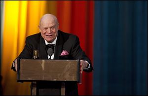 Don Rickles accepts the Johnny Carson Award at The 2012 Comedy Awards in New York. 
