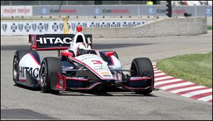 Driver Helio Castroneves won the first race of his career in 2000 in Detroit.