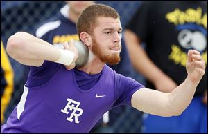Jared Ballenger of Fremont Ross won the shot put and discus at the Division I regional.