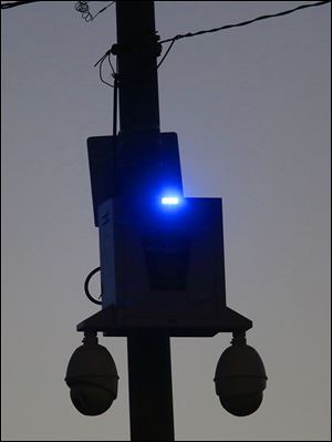 This police camera at Starr Avenue and East Broadway in East Toledo is among 147 installed across the city.
