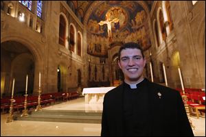 Central Catholic High School alumnus Deacon Matthew Frisbee, 27, was ordained a Roman Catholic priest May 31.
