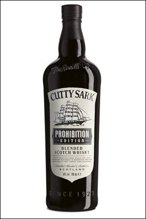 Cutty Sark uses O-I’s black glass for its new Prohibition Edition blended scotch.  